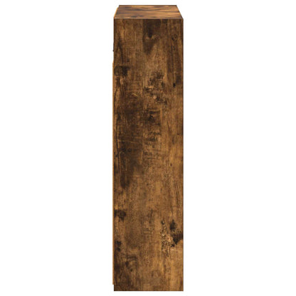 Bathroom Mirror Cabinet Smoked Oak 63.5 x 16 x 62.5 cm