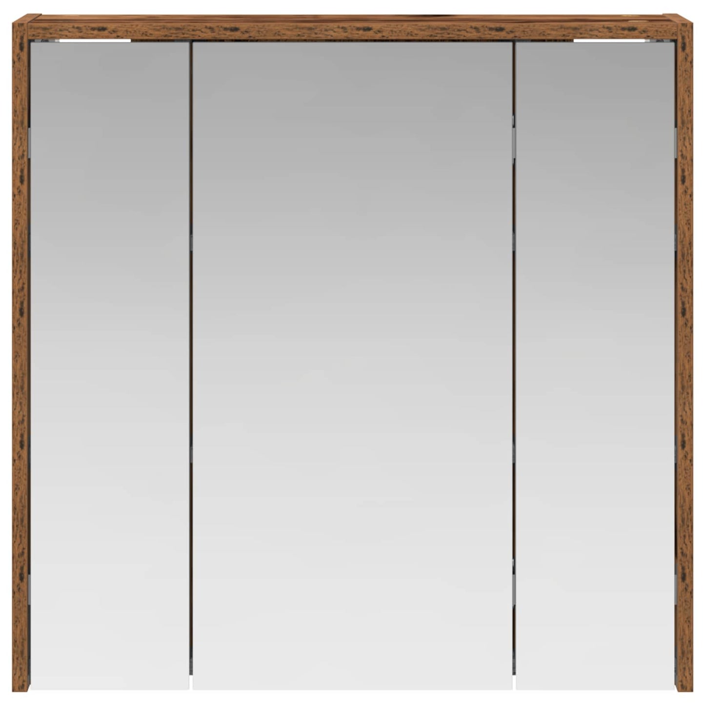 Bathroom Mirror Cabinet Old Wood 63.5 x 16 x 62.5 cm