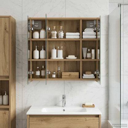 Bathroom Mirror Cabinet Artisian Oak 63.5 x 16 x 62.5 cm
