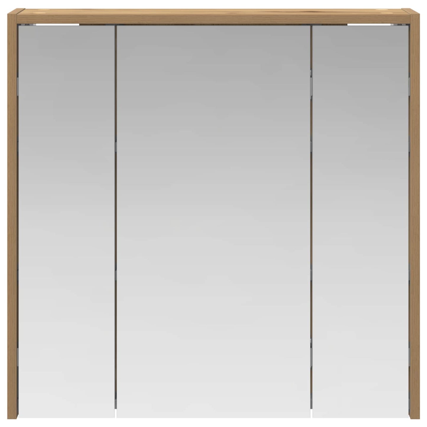 Bathroom Mirror Cabinet Artisian Oak 63.5 x 16 x 62.5 cm
