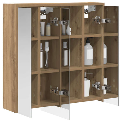 Bathroom Mirror Cabinet Artisian Oak 63.5 x 16 x 62.5 cm