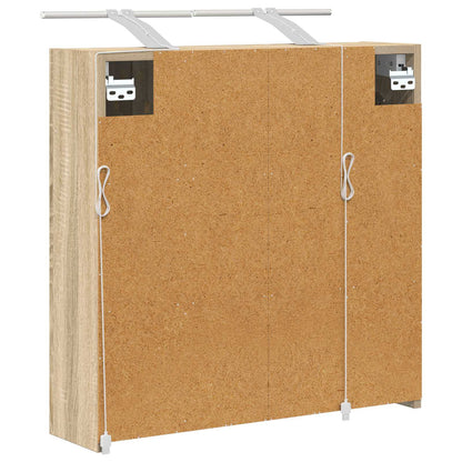 Bathroom Mirror Cabinet Sonoma Oak 63.5 x 16 x 62.5 cm