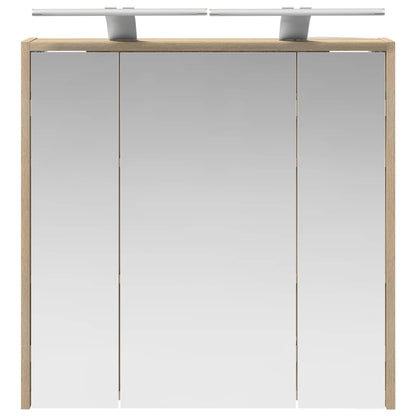 Bathroom Mirror Cabinet Sonoma Oak 63.5 x 16 x 62.5 cm