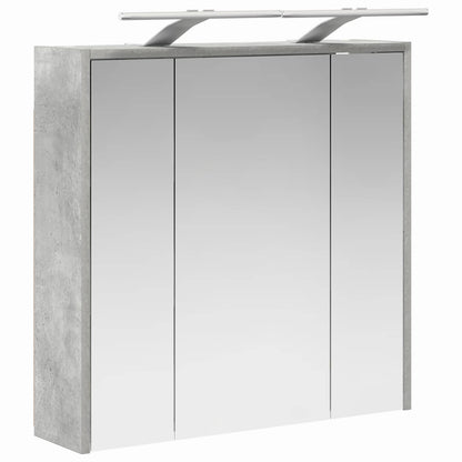Bathroom Mirror Cabinet Concrete Grey 63.5 x 16 x 62.5 cm