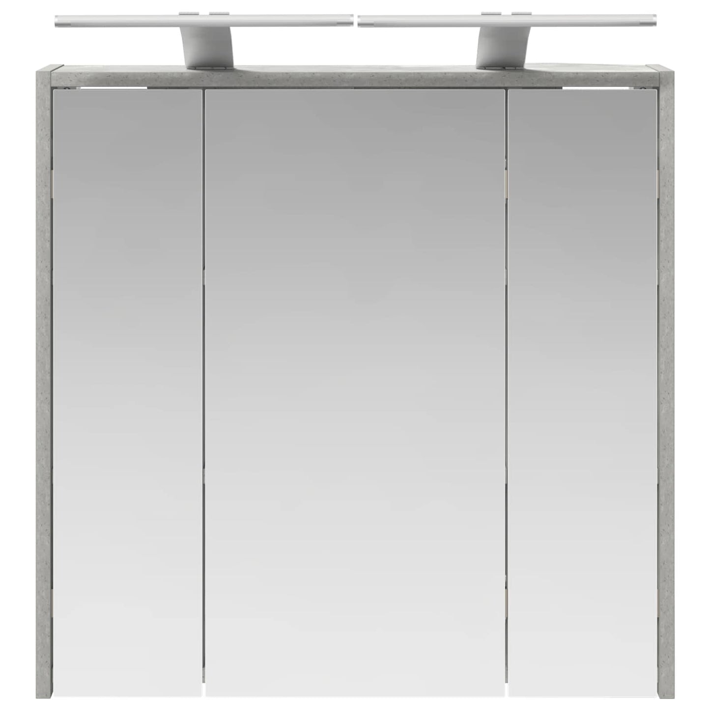 Bathroom Mirror Cabinet Concrete Grey 63.5 x 16 x 62.5 cm