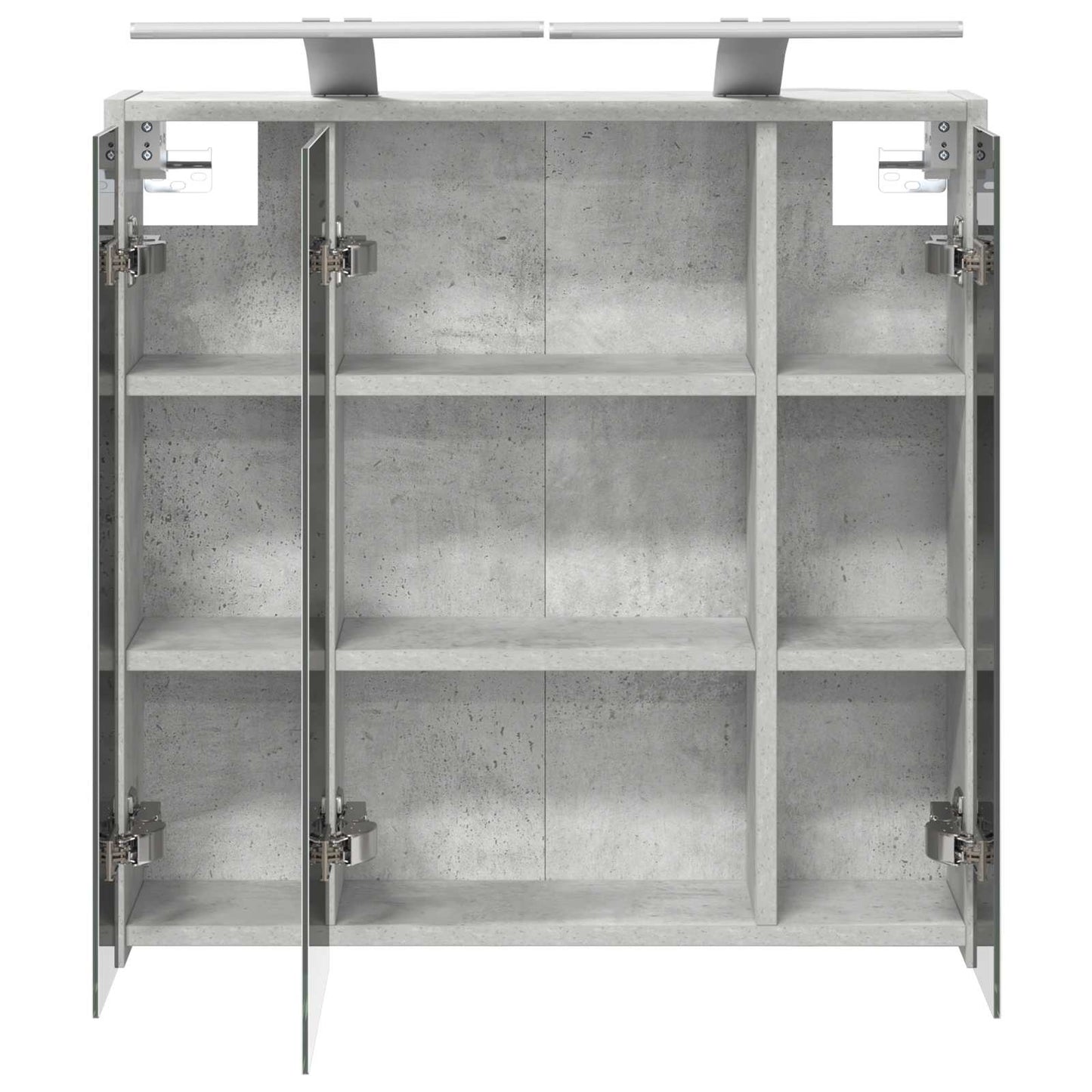 Bathroom Mirror Cabinet Concrete Grey 63.5 x 16 x 62.5 cm