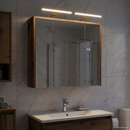 Bathroom Mirror Cabinet Old Wood 63.5 x 16 x 62.5 cm