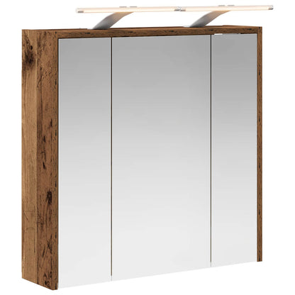 Bathroom Mirror Cabinet Old Wood 63.5 x 16 x 62.5 cm