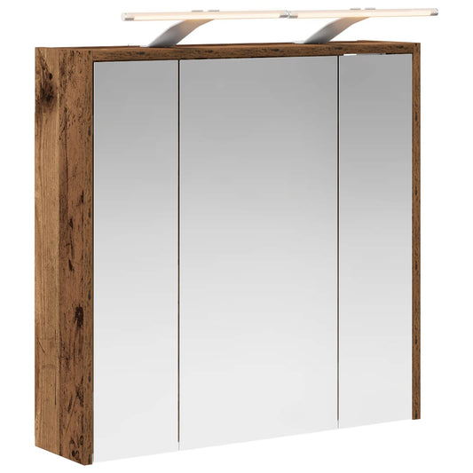 Bathroom Mirror Cabinet Old Wood 63.5 x 16 x 62.5 cm