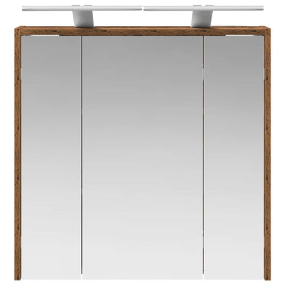 Bathroom Mirror Cabinet Old Wood 63.5 x 16 x 62.5 cm