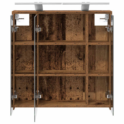 Bathroom Mirror Cabinet Old Wood 63.5 x 16 x 62.5 cm