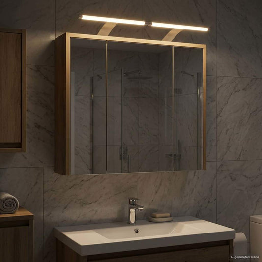 Bathroom Mirror Cabinet Artisan Oak 63.5 x 16 x 62.5 cm