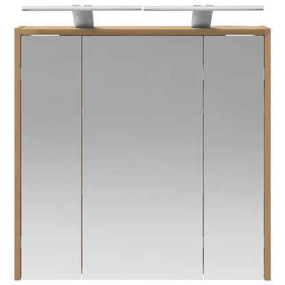 Bathroom Mirror Cabinet Artisian Oak 63.5 x 16 x 62.5 cm