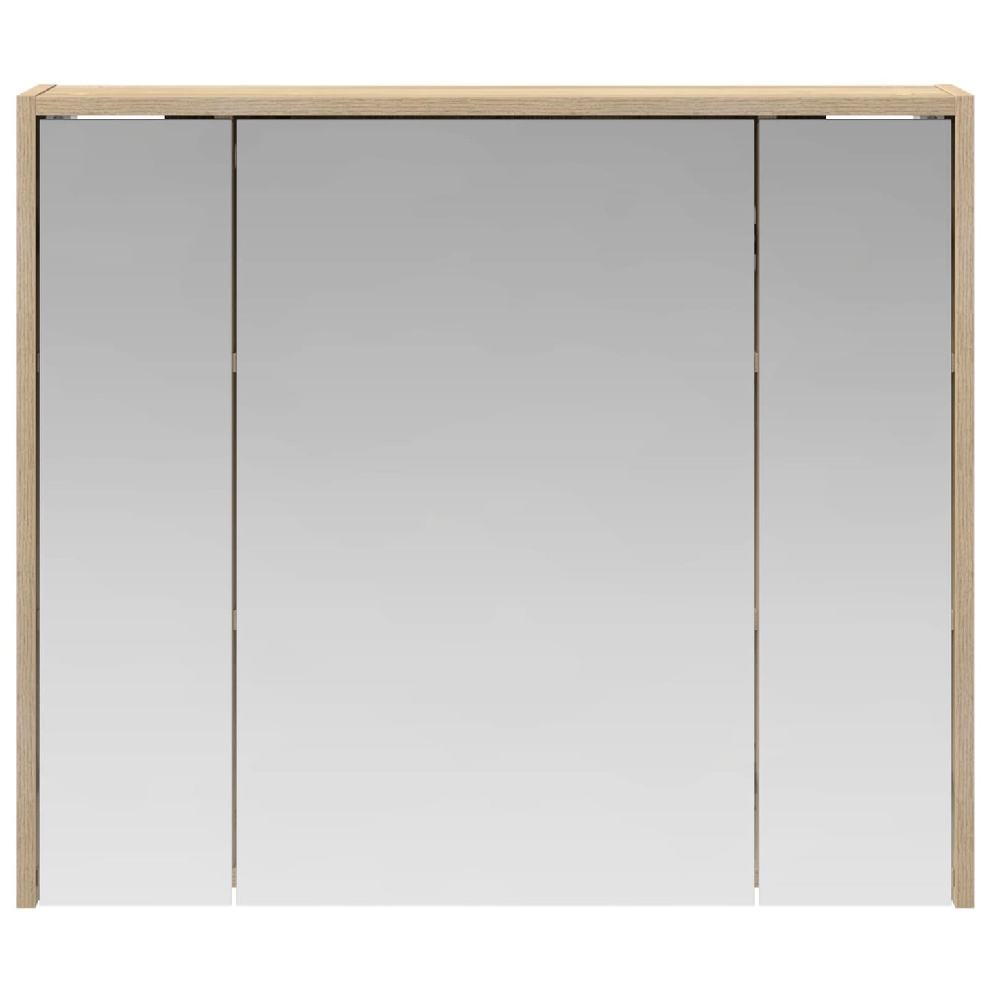 Bathroom Mirror Cabinet Sonoma Oak 73.5 x 16 x 62.5 cm