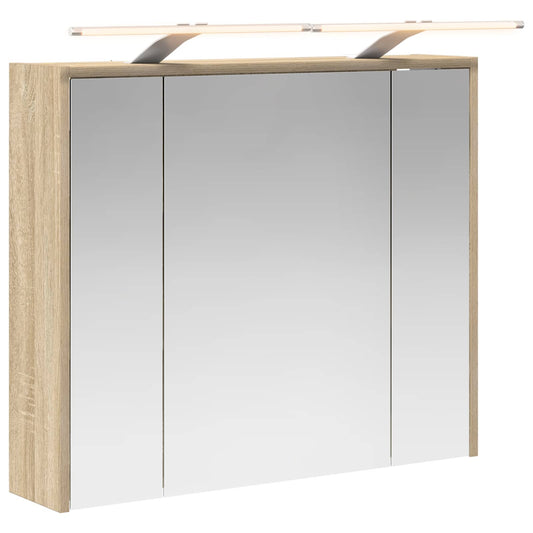 Bathroom Mirror Cabinet Sonoma Oak 73.5 x 16 x 62.5 cm