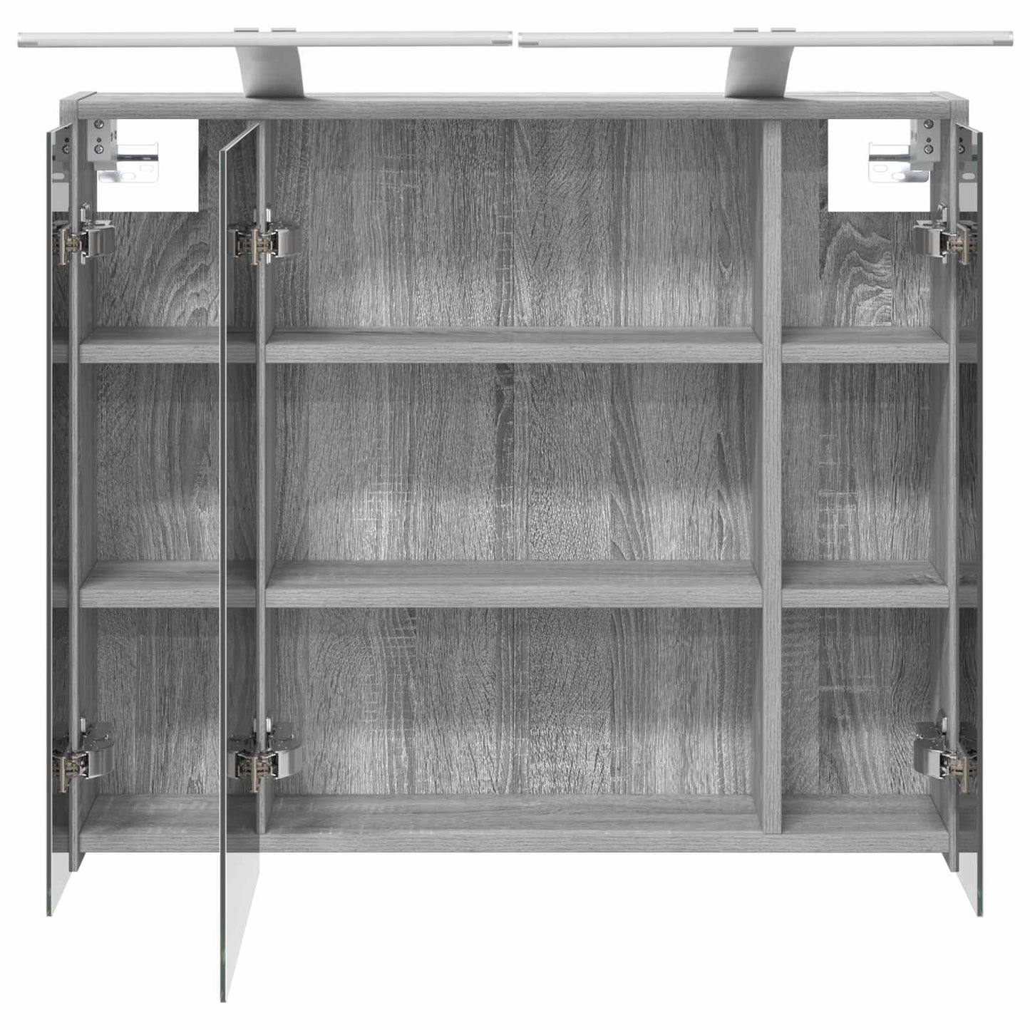 Bathroom Mirror Cabinet Grey Sonoma 73.5 x 16 x 62.5 cm
