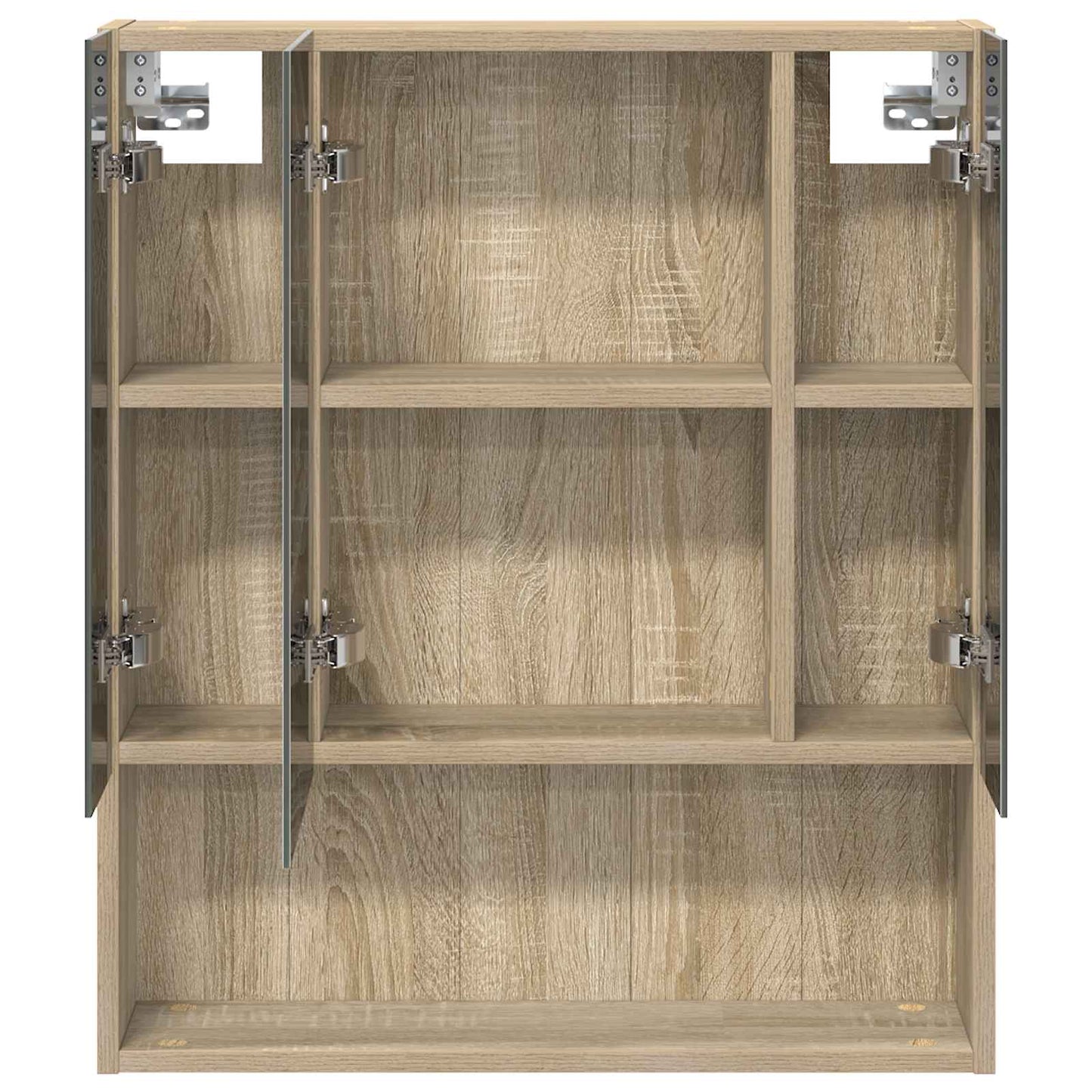 Bathroom Mirror Cabinet with Shelf Sonoma Oak 60 x 14.5 x 70 cm