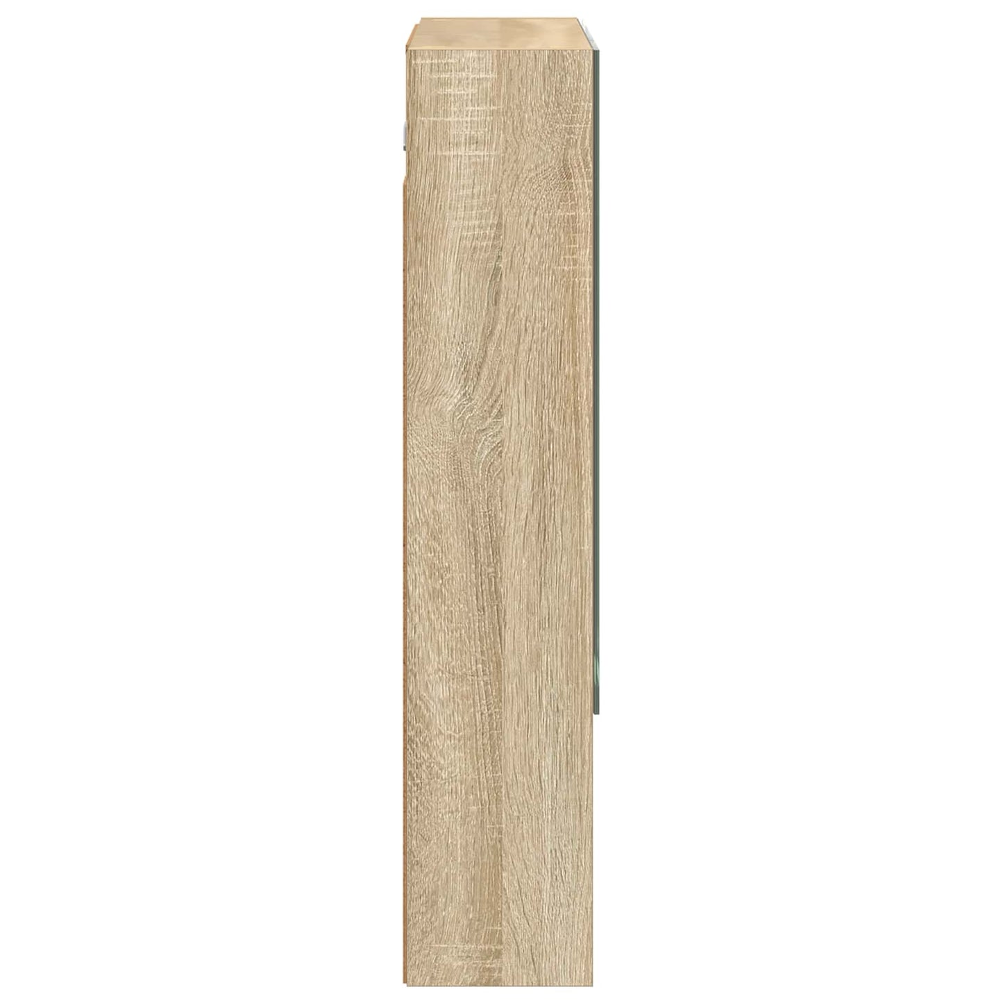 Bathroom Mirror Cabinet with Shelf Sonoma Oak 60 x 14.5 x 70 cm