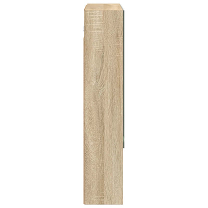 Bathroom Mirror Cabinet with Shelf Sonoma Oak 60 x 14.5 x 70 cm