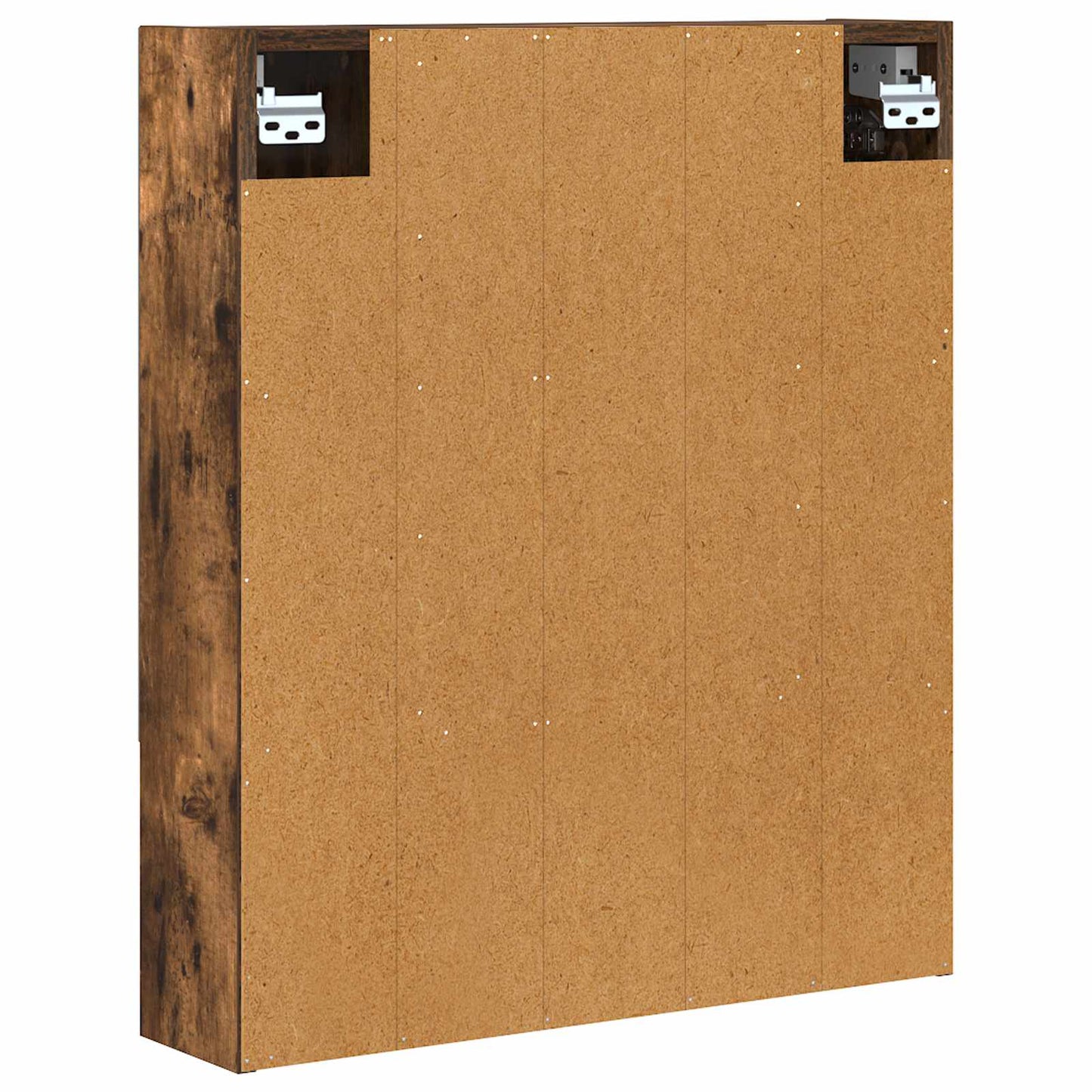 Bathroom Mirror Cabinet with Shelf Smoked Oak 60 x 14.5 x 70 cm