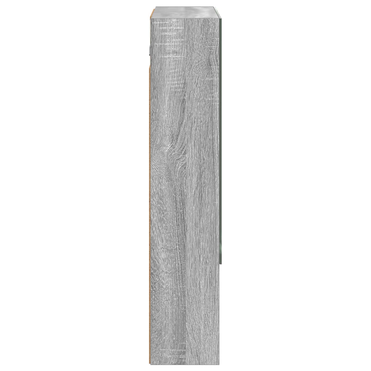 Bathroom Mirror Cabinet with Door Grey Sonoma 60 x 14.5 x 70 cm