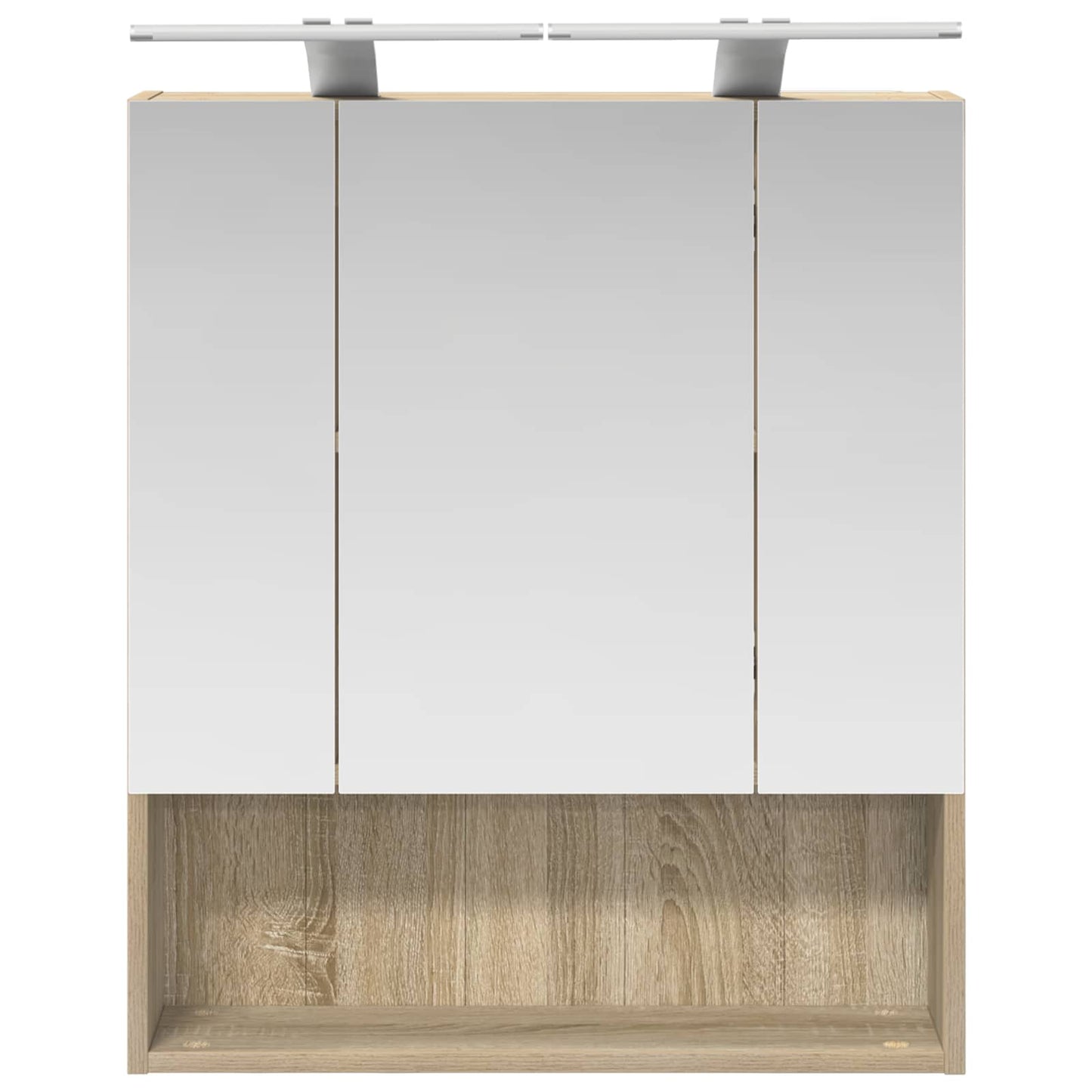Bathroom Mirror Cabinet with Shelf Sonoma Oak 60 x 14.5 x 70 cm
