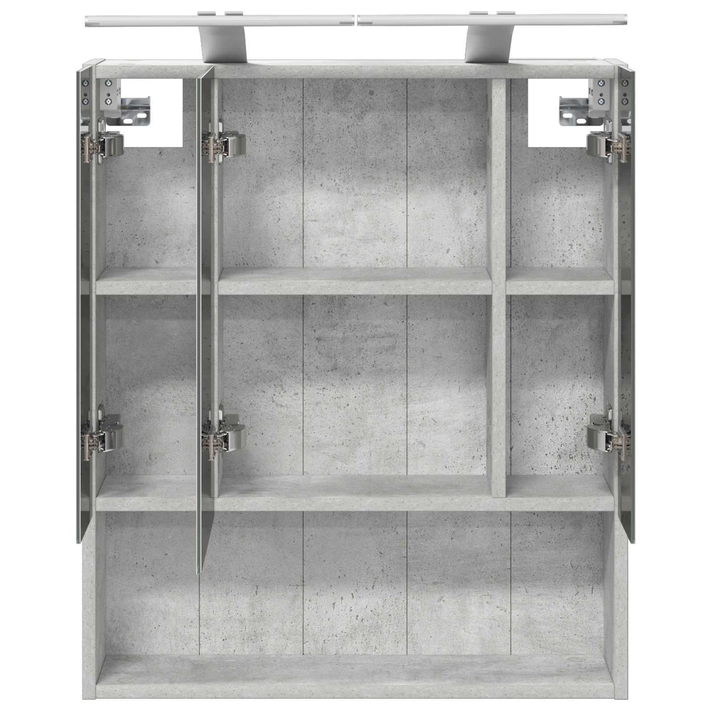 Bathroom Mirror Cabinet Concrete Grey 60 x 14.5 x 70 cm