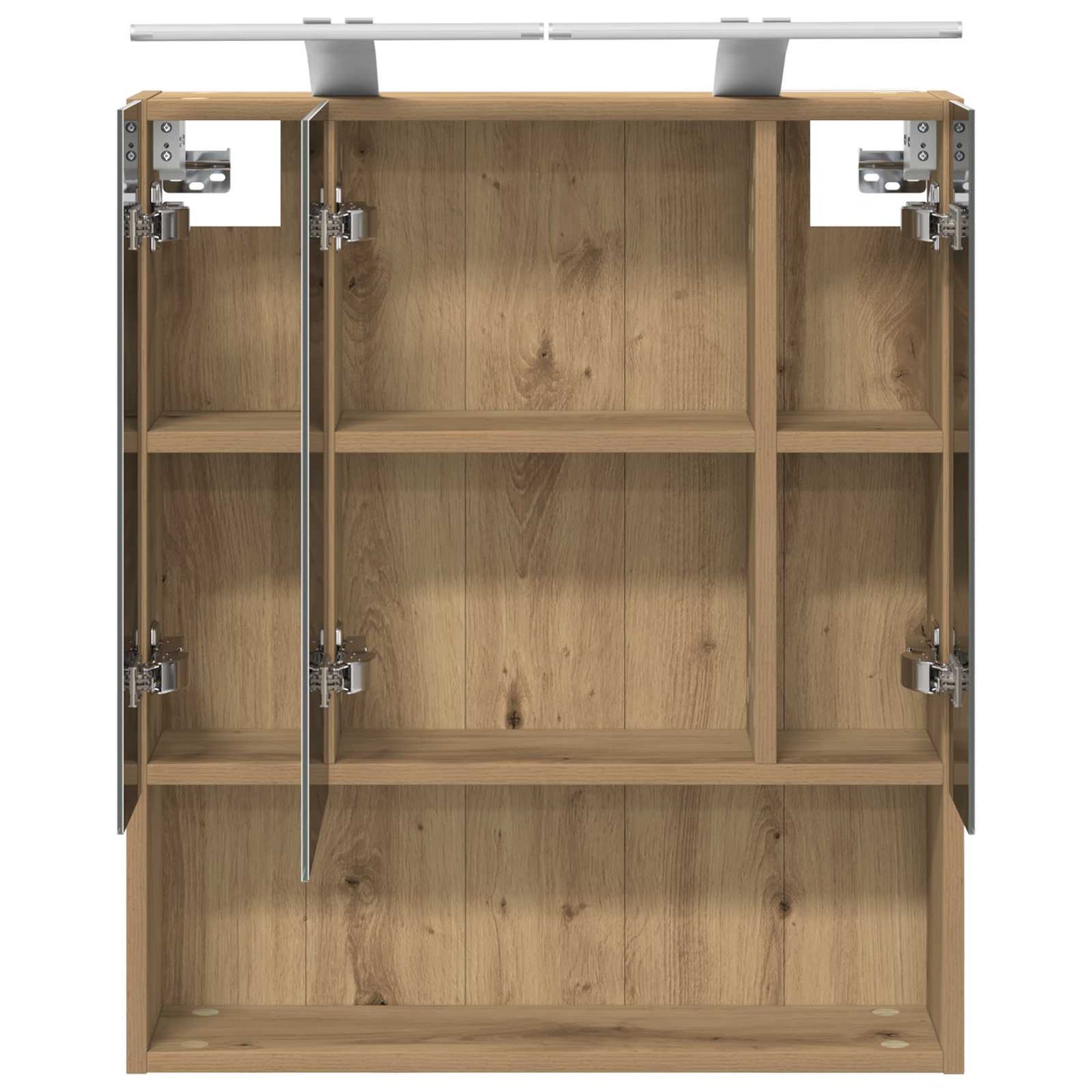 Bathroom Mirror Cabinet Artisian Oak 60 x 14.5 x 70 cm