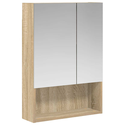 Bathroom Mirror Cabinet with Shelf Sonoma Oak 50 x 14.5 x 70 cm