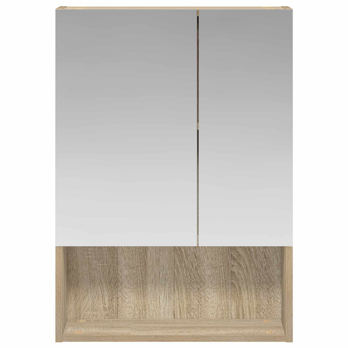 Bathroom Mirror Cabinet with Shelf Sonoma Oak 50 x 14.5 x 70 cm