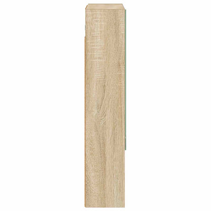 Bathroom Mirror Cabinet with Shelf Sonoma Oak 50 x 14.5 x 70 cm