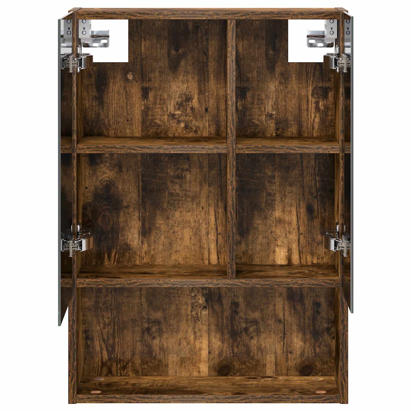 Bathroom Mirror Cabinet with Shelf Smoked Oak 50 x 14.5 x 70 cm