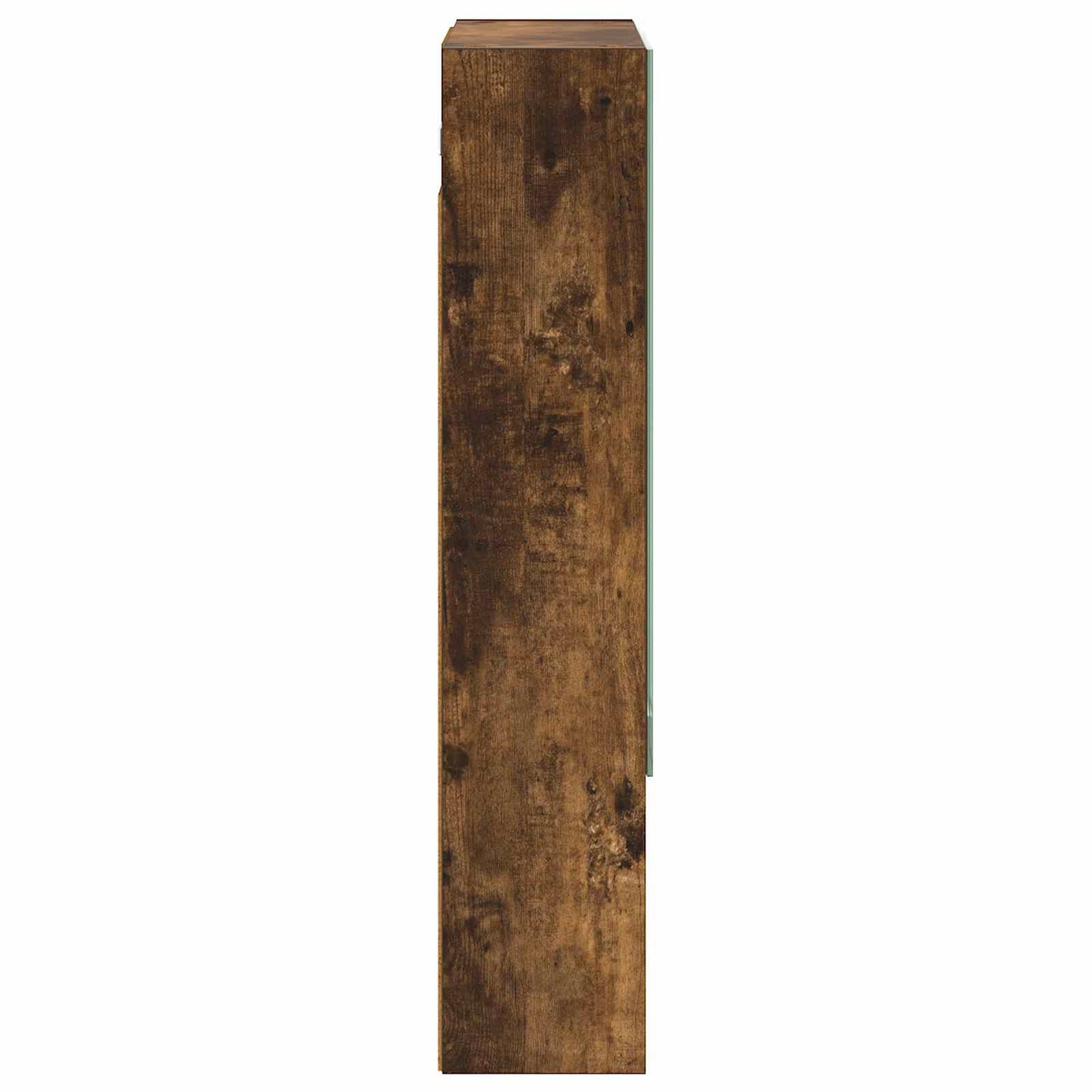 Bathroom Mirror Cabinet with Shelf Smoked Oak 50 x 14.5 x 70 cm