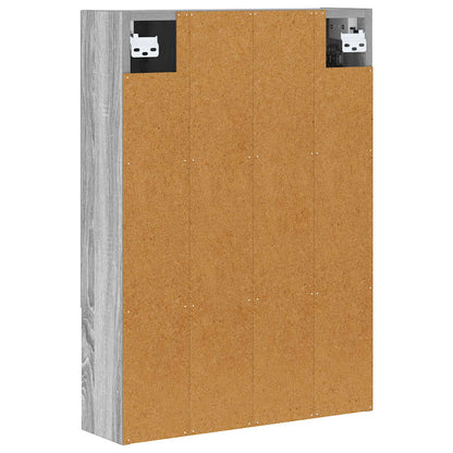 Bathroom Mirror Cabinet with Door Grey Sonoma 50 x 14.5 x 70 cm