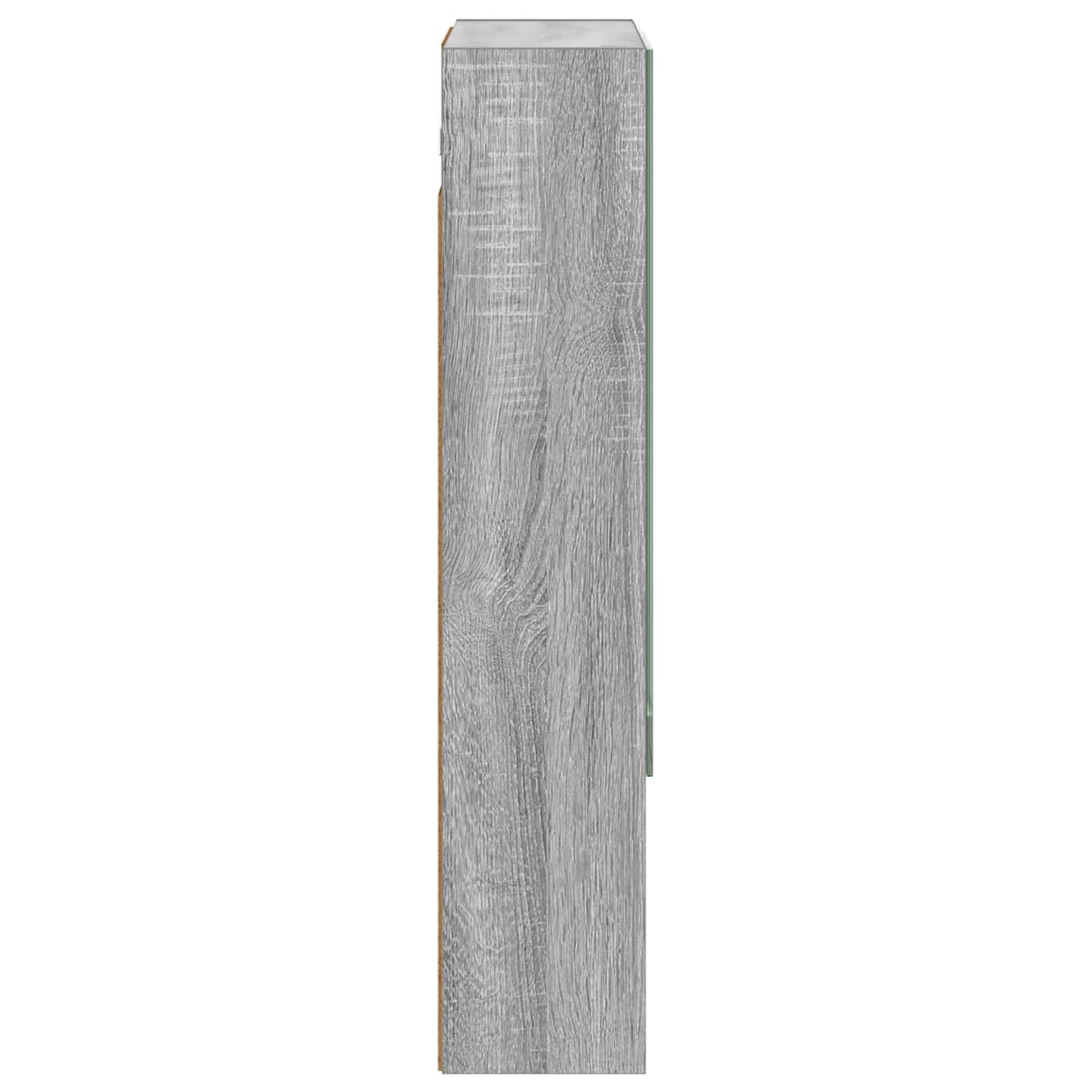 Bathroom Mirror Cabinet with Door Grey Sonoma 50 x 14.5 x 70 cm