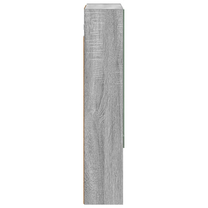 Bathroom Mirror Cabinet with Door Grey Sonoma 50 x 14.5 x 70 cm