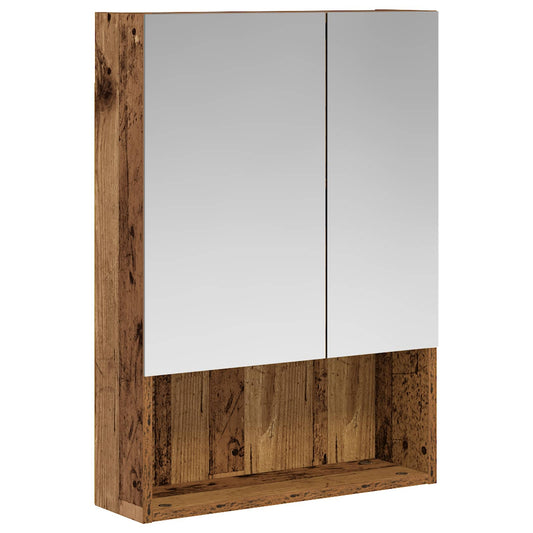 Bathroom Mirror Cabinet Old Wood 50 x 14.5 x 70 cm