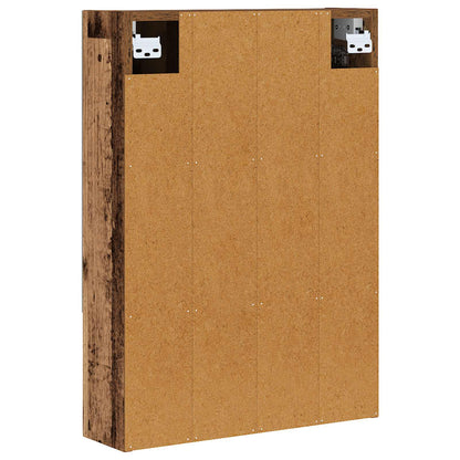 Bathroom Mirror Cabinet with Shelf Old Wood 50 x 14.5 x 70 cm
