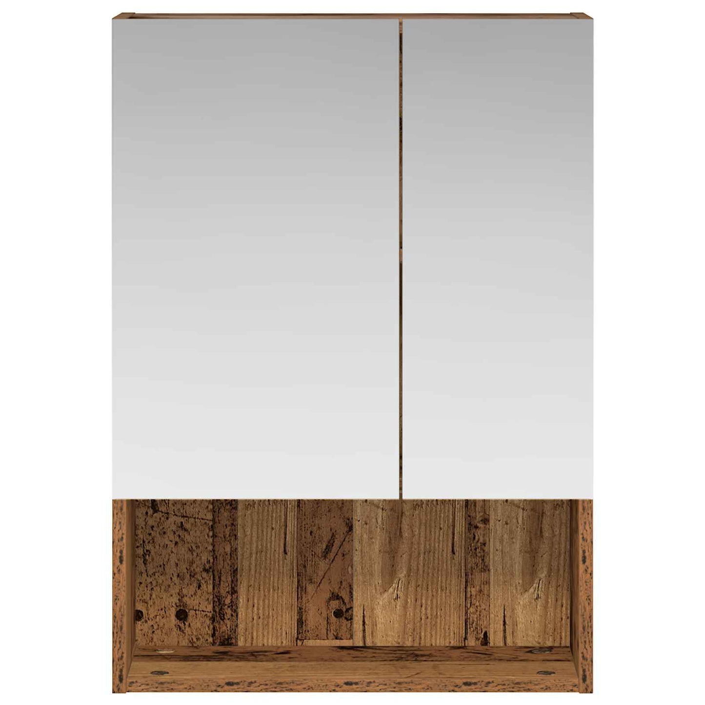 Bathroom Mirror Cabinet with Shelf Old Wood 50 x 14.5 x 70 cm