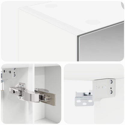 Bathroom Mirror Cabinet White 50 x 14.5 x 70 cm Engineered wood