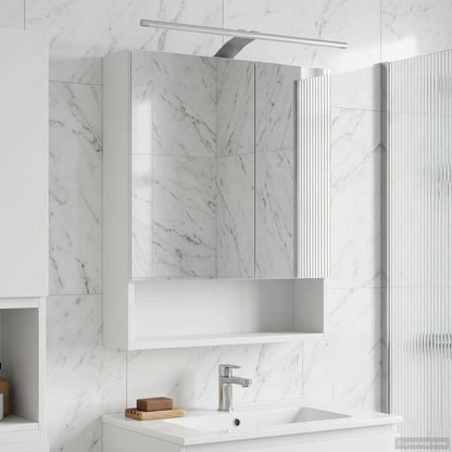 Bathroom Mirror Cabinet White 50 x 14.5 x 70 cm Engineered wood