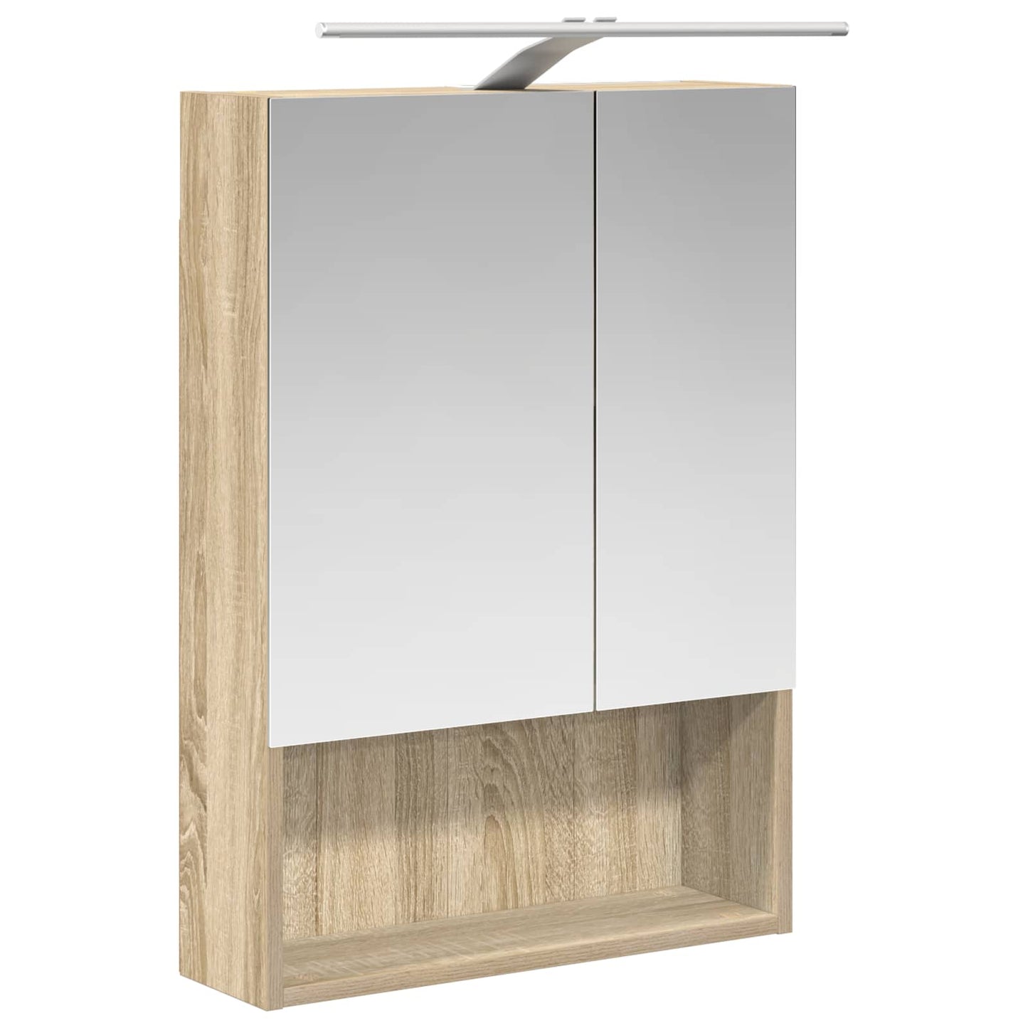 Bathroom Mirror Cabinet with Shelf Sonoma Oak 50 x 14.5 x 70 cm