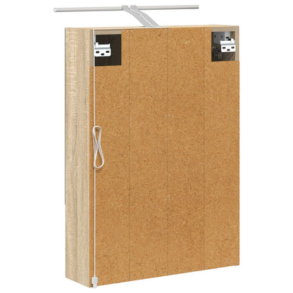 Bathroom Mirror Cabinet with Shelf Sonoma Oak 50 x 14.5 x 70 cm
