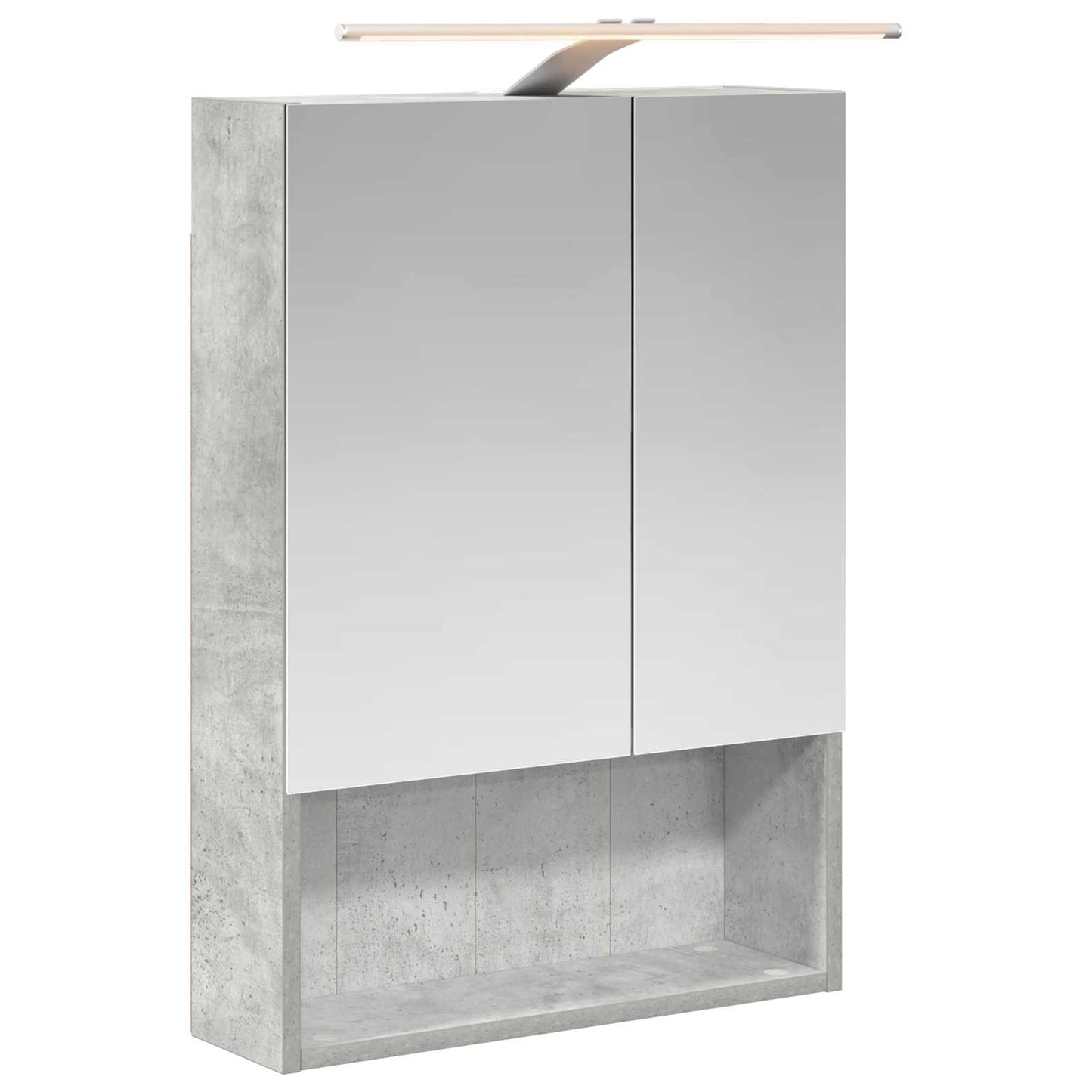 Bathroom Mirror Cabinet Concrete Grey 50 x 14.5 x 70 cm