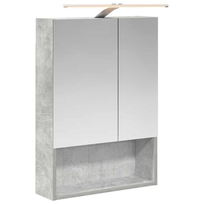 Bathroom Mirror Cabinet Concrete Grey 50 x 14.5 x 70 cm