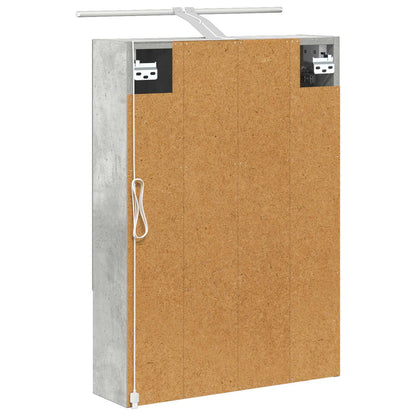 Bathroom Mirror Cabinet Concrete Grey 50 x 14.5 x 70 cm