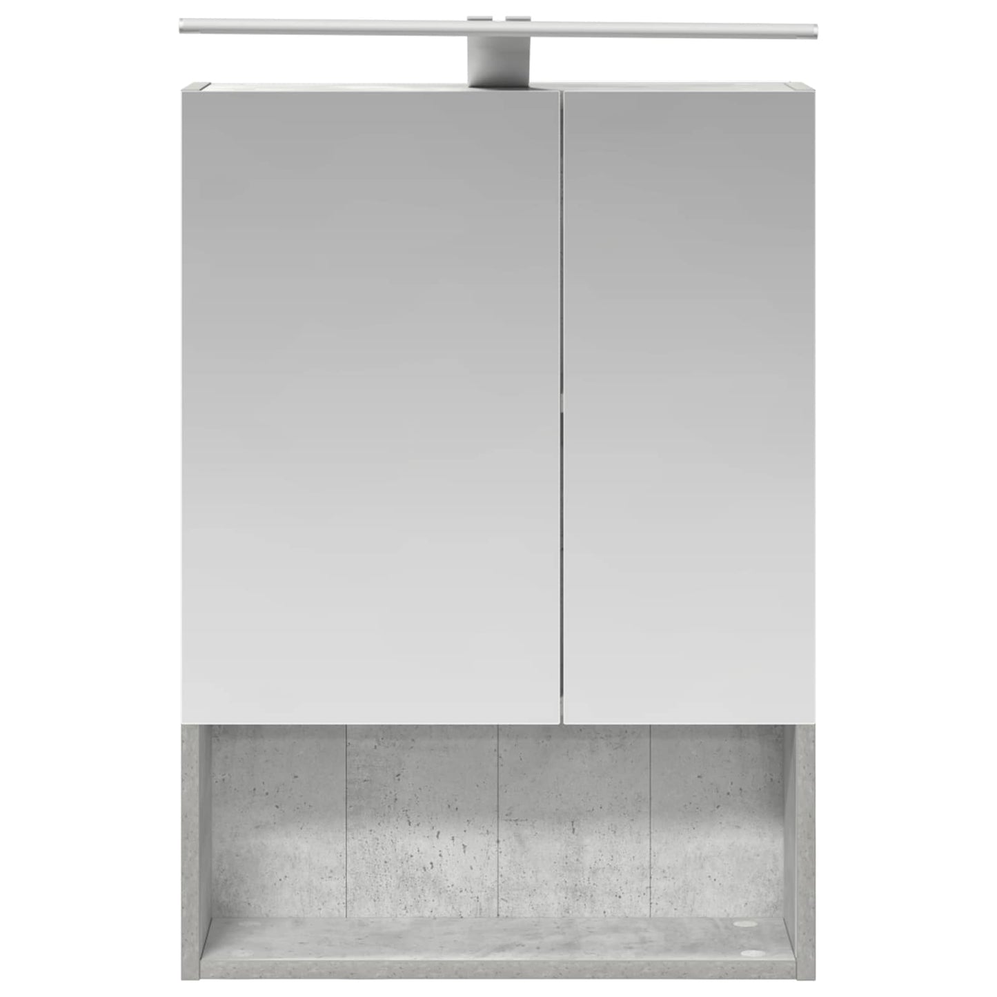 Bathroom Mirror Cabinet Concrete Grey 50 x 14.5 x 70 cm