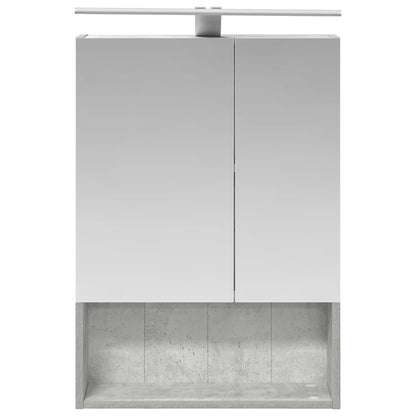 Bathroom Mirror Cabinet Concrete Grey 50 x 14.5 x 70 cm