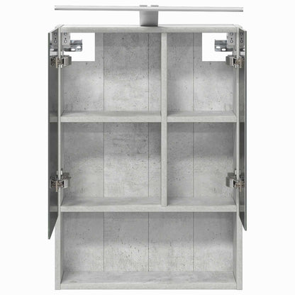 Bathroom Mirror Cabinet Concrete Grey 50 x 14.5 x 70 cm