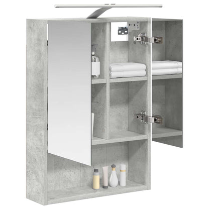 Bathroom Mirror Cabinet Concrete Grey 50 x 14.5 x 70 cm